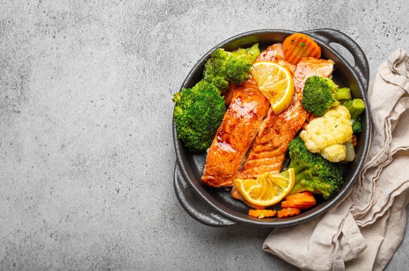Grilled Salmon with Lemon-Herb Glaze